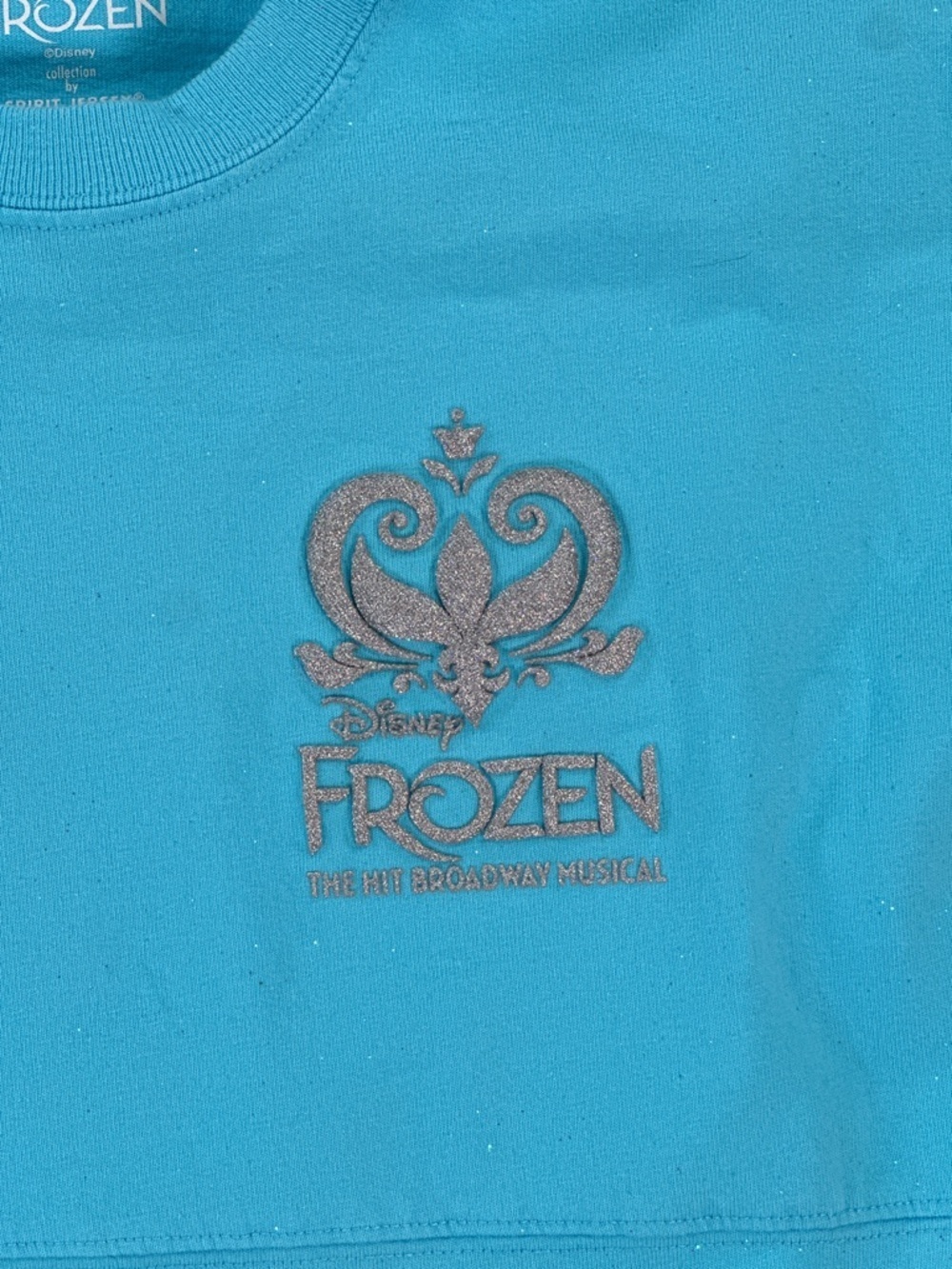 Disney Frozen Women Spirit Jersey Let It Go Glitter Medium - Picture 3 of 15